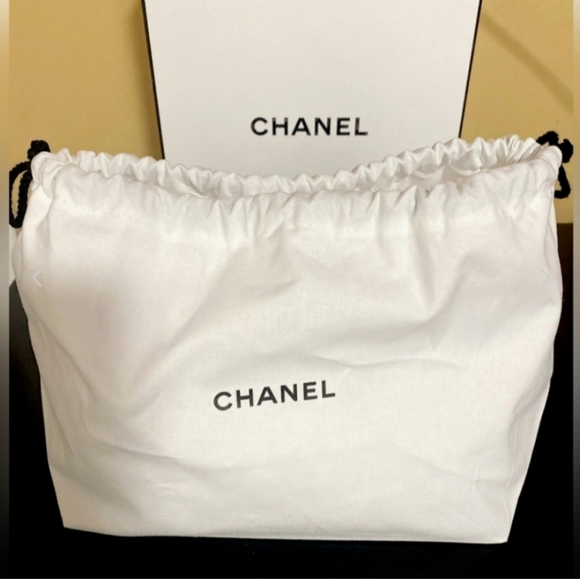 Chanel White Drawstring Dust Cover Bag BRAND NEW UNUSED - Picture 3 of 8